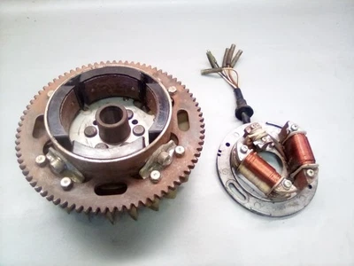 1988 Yamaha Excel III 340 Ignition Stator & Flywheel Magneto Rotor - Image 1 of 4