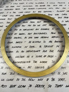 Utilitech 5198923 Decorative Ventilation Fan REPLACEMENT GOLD TRIM RING - Picture 1 of 5