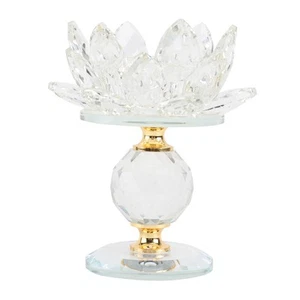 Candlestick for Lamp Holder Centerpieces Tables Lotus Tea Lights - Picture 1 of 11