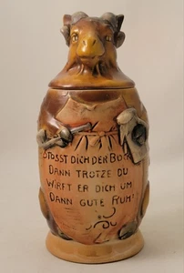 Vintage German Figural Ram Beer Stein - Approx. 8" Tall - Picture 1 of 18