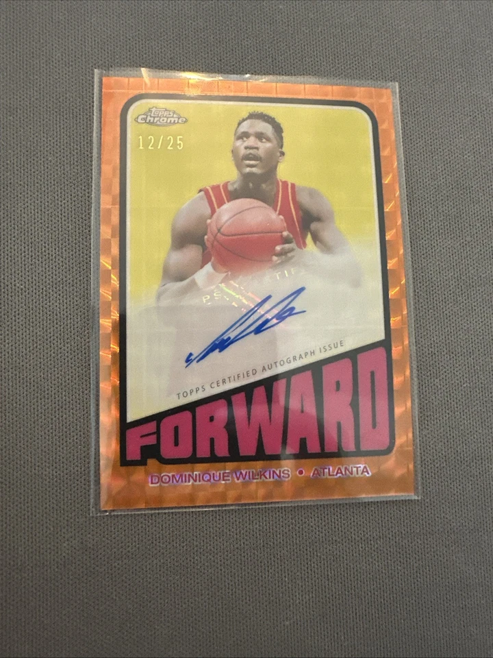 2023-24 Topps Chrome - 1972 Topps Autographs Dominique Wilkins #TA-DW (AU) - Image 1 of 4
