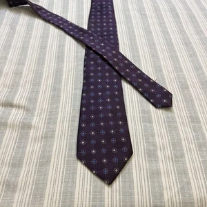 Corbata de cuello Jos A Bank Executive púrpura 100 % seda 57 X 3 pulgadas de ancho L#19 - Imagen 1 de 10