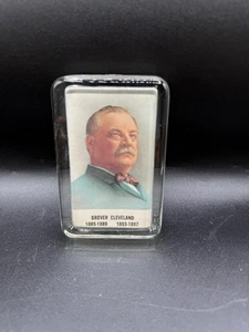 Peso de papel de vidrio presidencial vintage - Grover Cleveland  - Imagen 1 de 3