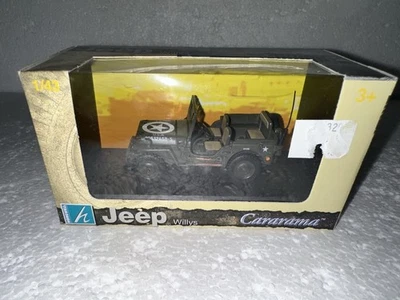 Cararama, 1/43 scale, Jeep CJ-2A, US Army, Item #22100 - Image 1 of 4