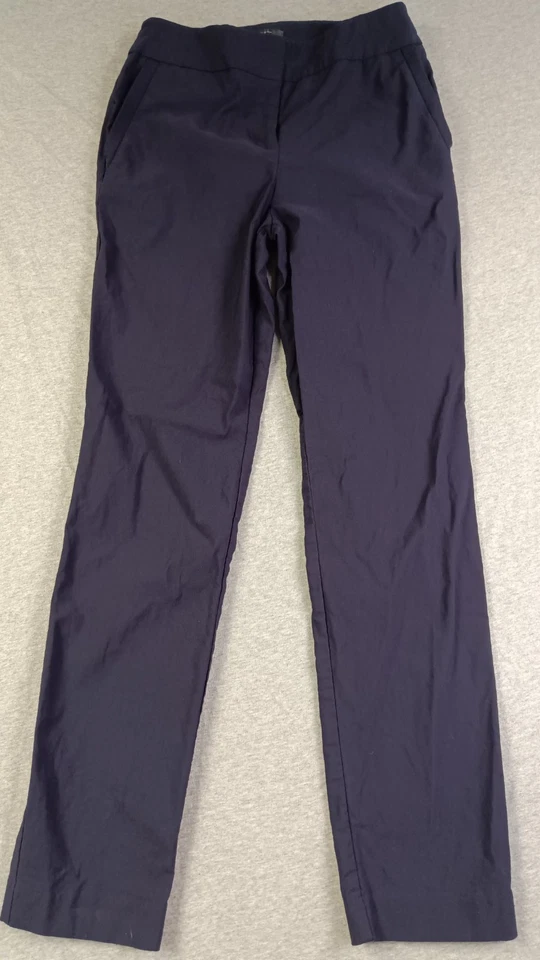 Pantalones de vestir Worthington azul marino pierna ajustada bolsillos delanteros elásticos para mujer talla 6 Foto 1 de 4