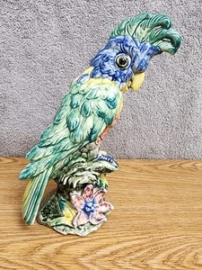 Stangl Pottery Multicolor Cockatoo Bird Aves #3580 Medium 8.5" Made In USA Read - Picture 1 of 16