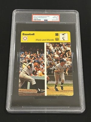 1977-79 SPORTSCASTERS 日本米奇曼托罗杰·玛丽斯 PSA 8.5 低帮流行 — 第 1/2 张图片
