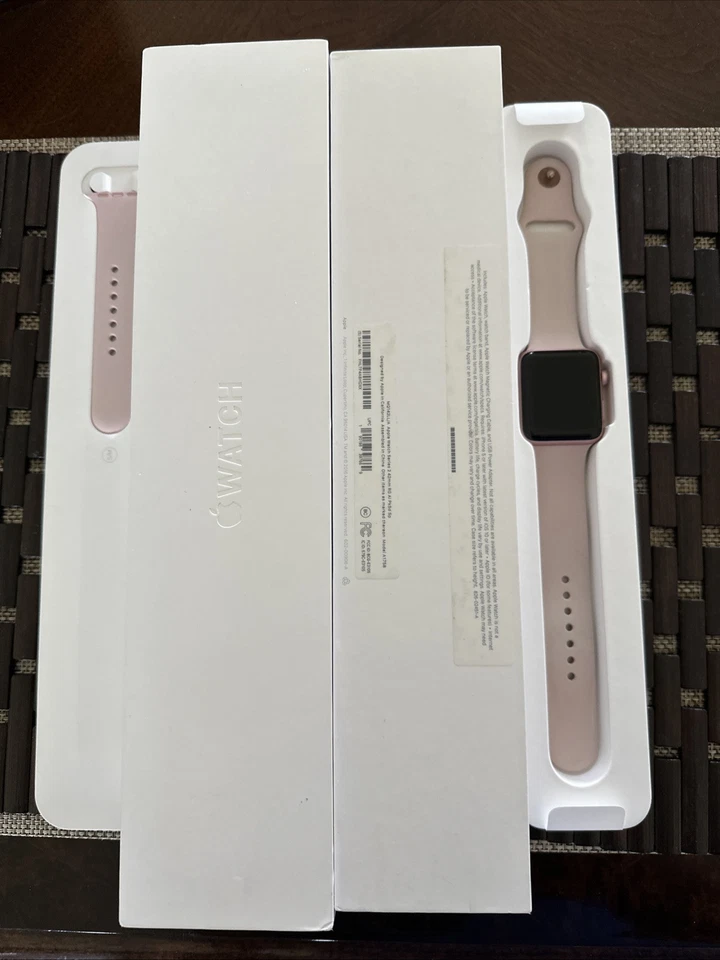 Apple MQ142LL/A Series 2 42mm Smartwatch with Rose Gold Aluminum Case - Image 1 of 4
