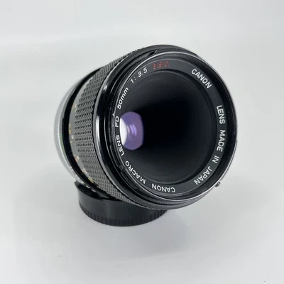 Canon FD 50mm f3.5 SSC Macro Lens for SLR A-1, AE-1, etc. - Image 1 of 4