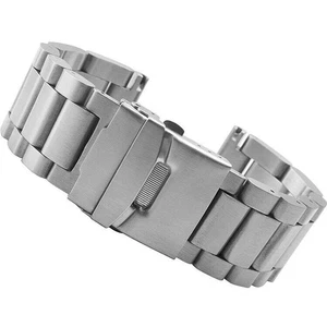 Correa de reloj de acero inoxidable macizo resistente de 5,5 mm 22 24 26 correa - Imagen 1 de 14