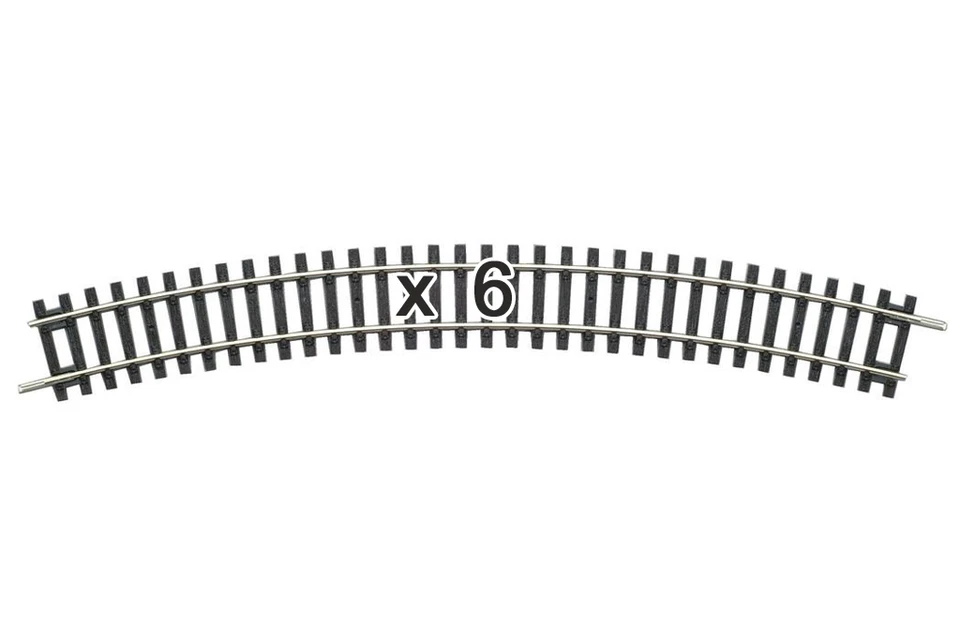 Piko 55213 HO Scale Curved Track R3/30° Box of 6 - Image 1 of 1