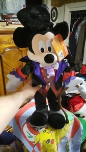 Mickey Mouse Vampir Halloween Plüschtier 24" große Jumbo Veranda Greeter Edelstein - Bild 1 von 2