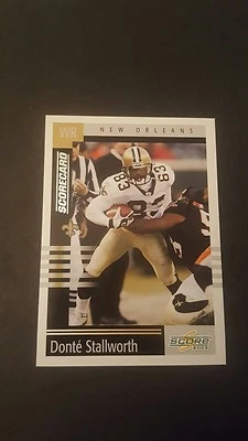 2003 Score Scorecard #212 DONTE STALLWORTH 132/500 NEW ORLEANS SAINTS  - Image 1 of 2