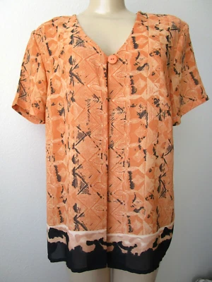 Blusa Floral Millenium Multicolor Manga Corta Calce Relajado Talla M Nueva con Etiquetas Foto 1 de 4