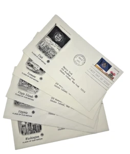 Flag Our Nation Stamps / FDC First Day Issue Envelopes / Lot of 5 - Picture 1 of 6