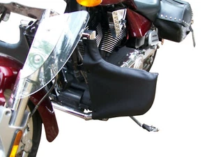 Soft Lowers Engine Guard Chaps for 2006+ Victory Models with Lindby Multibar - Picture 1 of 3