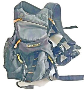 Outdoor Products H2O Backpack Hiking Black And Gray Multi Pockets