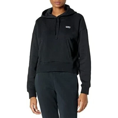 FILA Mujer Polar Pullover Sudadera con Capucha Manga Larga Negro Talla M NUEVO CON ETIQUETAS Foto 1 de 4