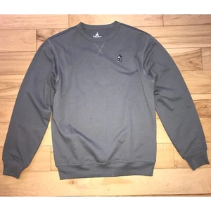 Disney Parks Grey Crewneck L/S Sweatshirt w/ Embroidered Mickey Mouse S H4896 - Picture 1 of 3