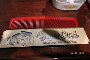 Vintage 1961 Giant Super Comb 15" Oversized Novelty Gag Gift Party Fishlove Co - Picture 1 of 12