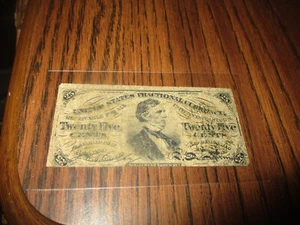 25 CENTS THIRD ISSUE U.S. FRACTIONAL CURRENCY SEE PICTURES - Picture 1 of 2