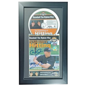 Copertina DVD baseball autografa Cal Ripken Jr incorniciata Beckett COA firmata con Billy - Foto 1 di 7