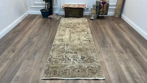 Persian Brown Rug, Runner Rug, Wool Rug, Woven Rug, Handmade Rug, 3.1x8.9 Ft - Picture 1 of 10