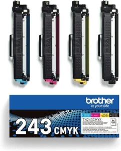 Brother TN-243CMYK Toner Cartridges Multi-Pack Standard Pack of 4 -BLACK OPENED - Photo 1/5