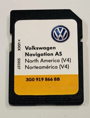 Volkswagen Navigation V4 SD Card 2017 VW Golf Alltrack MK7 Maps 3G0 919 866 BB - Image 1 of 4