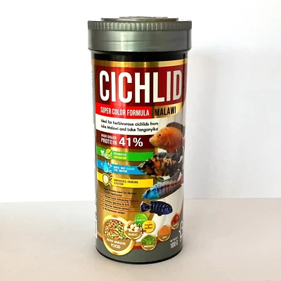Boost Cichlid Super Color Formula Fish Food For Malawi Herbivore 100 g - Image 1 of 4