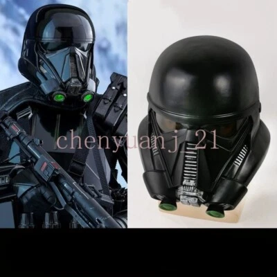 Rogue One: A Star Wars Full Face Helmet Cos Death Trooper Black Mask Props 1:1 - Image 1 of 4