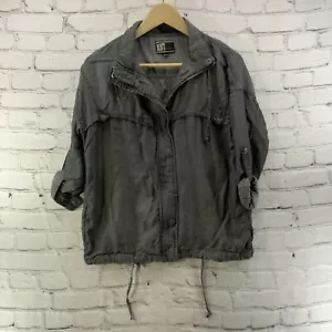 Kut From The Kloth Jacket Shacket Womens Sz XS Gray GorpCore - Picture 1 of 9