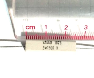 1 pc, 150 ohm, 5W, wirewound axial power resistors. PSP500KR-150R - Picture 1 of 1