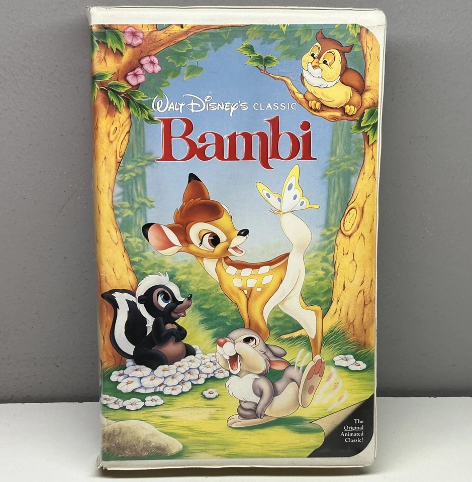 Bambi VHS Disney Video Tape Black Diamond Classics Animation Vintage  Clamshell - Image 1 of 4