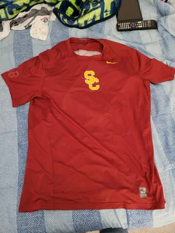 USC Trojans NCAA Nike Pro Combat Football Shirt XL Team Issued #38 Cover