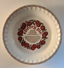 Vintage 1983 Royal China Co. CHERRY Pie Recipe Fruit Pie Plate Dish 10" OHIO