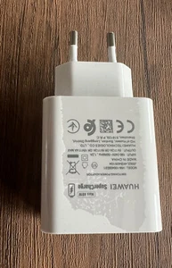Genuine Huawei P40 P30 2Pin EU Adapter Super Charger Power plug HW-050450E00 - Picture 1 of 5