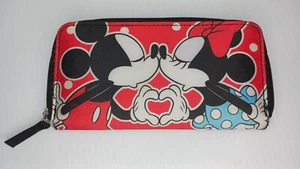Walt Disney Mickey & Minnie Herz/Love, Hand Geldbörse Zip Around Geldbörse rot  - Bild 1 von 17