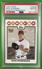 MAX SCHERZER Topps 2008 Update and Highlights UH280 PSA 10 Future HOF GEM MINT!