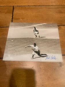 FOTO AUTO FIRMATA BOB FELLER 8X10" RARA - Foto 1 di 3