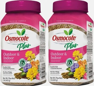 Alimento vegetal inteligente de liberación interior/salida Osmocote Plus 2345212 1 lb 15-9-12 - Paquete de 2 Foto 1 de 4
