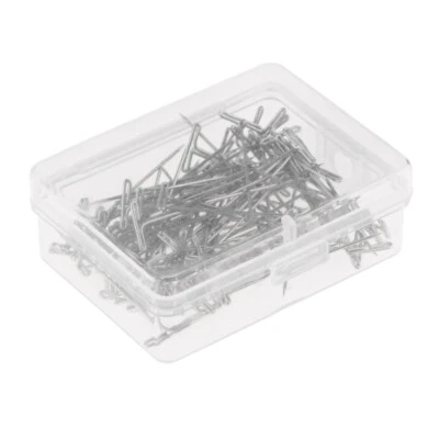 100x T-Nadeln Stoßnadeln Bastelnadeln Stecknadeln Perücken Nadeln Perrückennadel - Bild 1 von 4