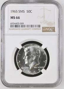 1965 SMS Kennedy half graded by NGC MS 66 - Picture 1 of 2