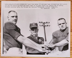 USC Hal Bedsole & Damon Bame Spring Training Pressefoto 1963 Fußball - Bild 1 von 1