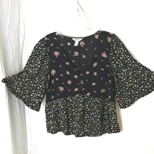 Arizona Jean Junior Mädchen XSmall Blumen Bluse Top Pullover Bluse - Bild 1 von 4
