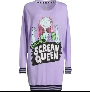 Women's Nightmare Before Christmas PJs Scream Queen Sleepshirt Sally XS & 3XL - Picture 1 of 3
