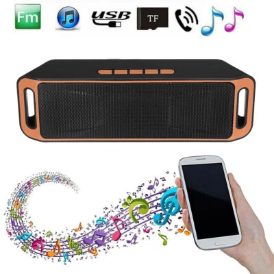 Altavoz Bluetooth Exterior Inalámbrico Estéreo Bajo USB/TF/FM Radio RUIDO Foto 1 de 4