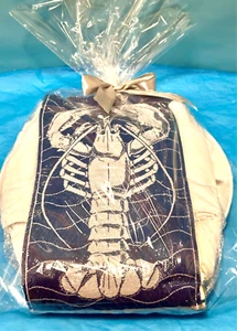 2pc Cecil Saydah Lobster Kitchen Towels+8pc Kit. Towel Set+Serving Plate Gift - Picture 1 of 24