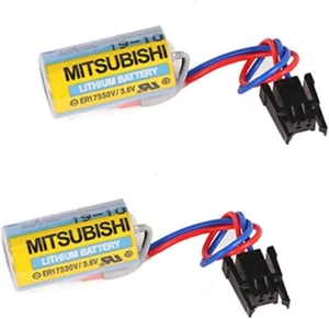 2 Pcs 1700mAh MR-BAT ER17330V/3.6V A6BAT PLC Battery for FANUC CNC System - Picture 1 of 7