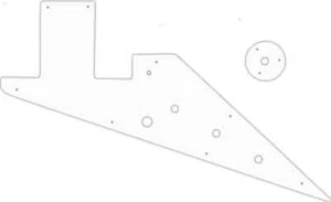 WD Custom Pickguard For Left Hand Gibson 1958-1959 And 1962-1963 Flying V Korina - Picture 1 of 93